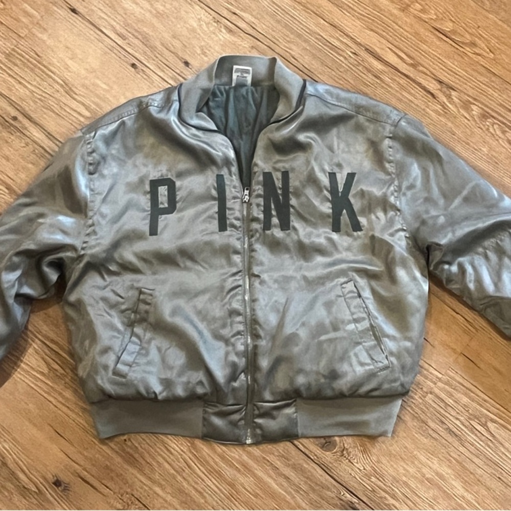 PINK Victorias Secret bomber jacket L